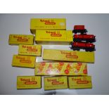 TT Gauge Model Railways: A group of TRI-ANG TT Gauge wagons, a few unboxed and some in incorrect