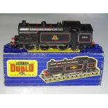 OO Gauge Model Railways: A HORNBY DUBLO 3217 3-rail Class N2 Steam tank locomotive in BR black