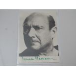 AUTOGRAPHS: JAMES BOND: DONALD PLEASANCE - Signed photograph - has been independently verified and