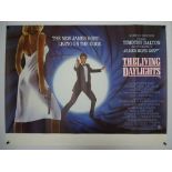 JAMES BOND: THE LIVING DAYLIGHTS (1987) - UK Quad Film Poster - The poster design is based on a
