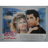 GREASE 20th ANNIVERSARY - British UK Quad Film Poster - 30" x 40" (76 x 101.5 cm) - rolled