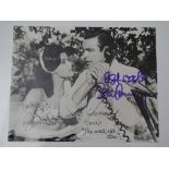 JAMES BOND: AUTOGRAPHS: A signed black and white photograph/movie still: SEAN CONNERY and EUNICE