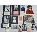 AUTOGRAPHS: A group of autographs - mainly signed photographs to include: BERNARD CRIBBINS; HARRY