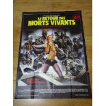 LE RETOUR DE MORT VIVANT (RETURN OF THE LIVING DEAD) (1985) - French Grande Film Poster 47" x