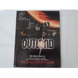OUTLAND (1981) - 'The Movie Novel' and US Oversized Lobby Cards for the PETER HYAMS 'Space