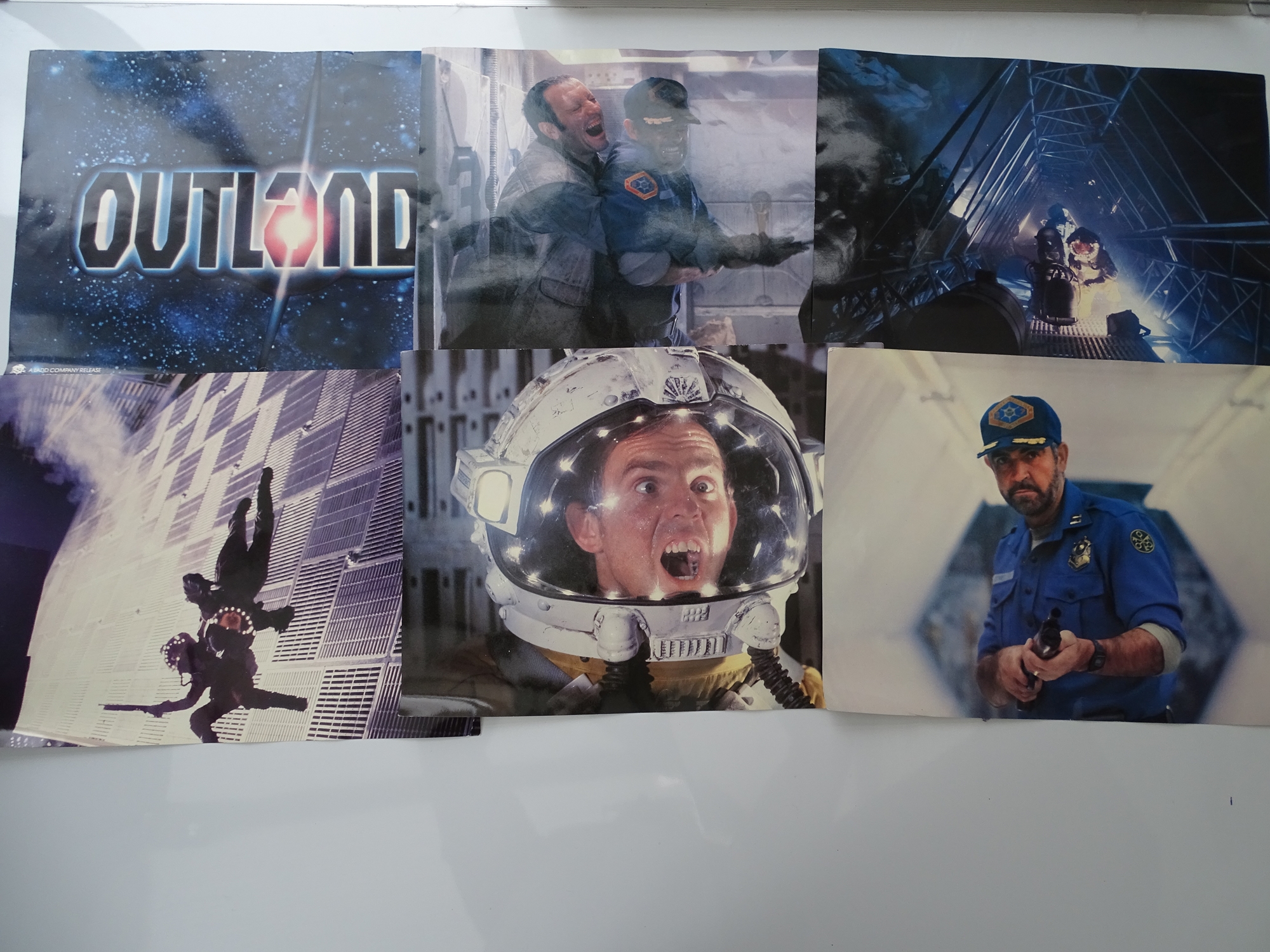 OUTLAND (1981) - 'The Movie Novel' and US Oversized Lobby Cards for the PETER HYAMS 'Space - Image 2 of 2