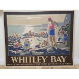 TRAVEL: WHITLEY BAY LNER QUAD ROYAL - A poster produced for London and North Eastern Railway to