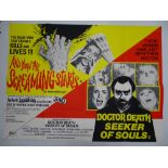 AND NOW THE SCREAMING STARTS / DOCTOR DEATH SEEKER OF SOULS (1973) - Double Bill - UK Quad Film