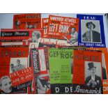 A group of 1950s promotional music posters from Decca Records, Brunswick Records etc featuring