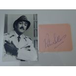 AUTOGRAPHS: - PETER SELLERS - has been independently verified and comes with an Excalibur Auctions