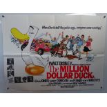 MILLION DOLLAR DUCK (1971) Lot of 2 - British Double Crown (20" x 30" - 51 x 76 cm) and UK Quad FILM
