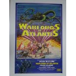 WARLORDS OF ATLANTIS (1978) - UK One Sheet - (27” x 40” – 68.5 x 101.5 cm) - Rolled