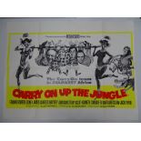 CARRY ON UP THE JUNGLE (1970)- Re-release British UK Quad film poster for the 19th film in the