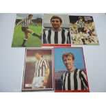 AUTOGRAPHS: 1960S /1980S FOOTBALLERS - NEWCASTLE FOOTBALL CLUB: A selection of 5 autographed