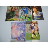 AUTOGRAPHS: 1970S/ 1990S FOOTBALLERS - EVERTON FOOTBALL CLUB: A selection of 5 autographed