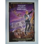 JAMES BOND: A pair of movie posters: AVIEW TO A KILL (1985) UK One Sheet poster and GOLDENEYE (1996)