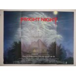 FRIGHT NIGHT (1985) - UK Quad Film Poster - 30" x 40" (76 x 101.5 cm) - Folded - minor fold