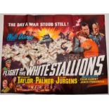 Group of mixed 1960s UK Quad/ One Sheet Film Posters to include: FLIGHT OF THE WHITE STALLIONS (