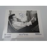 AUTOGRAPHS: MARTIN SHEEN - Signed 'WEST WING' photograph - this has been independently authenticated