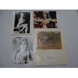 AUTOGRAPHS: Mixed stars of stage and screen - JOANNA WHALLEY-KILMER (SCANDAL) colour movie still;