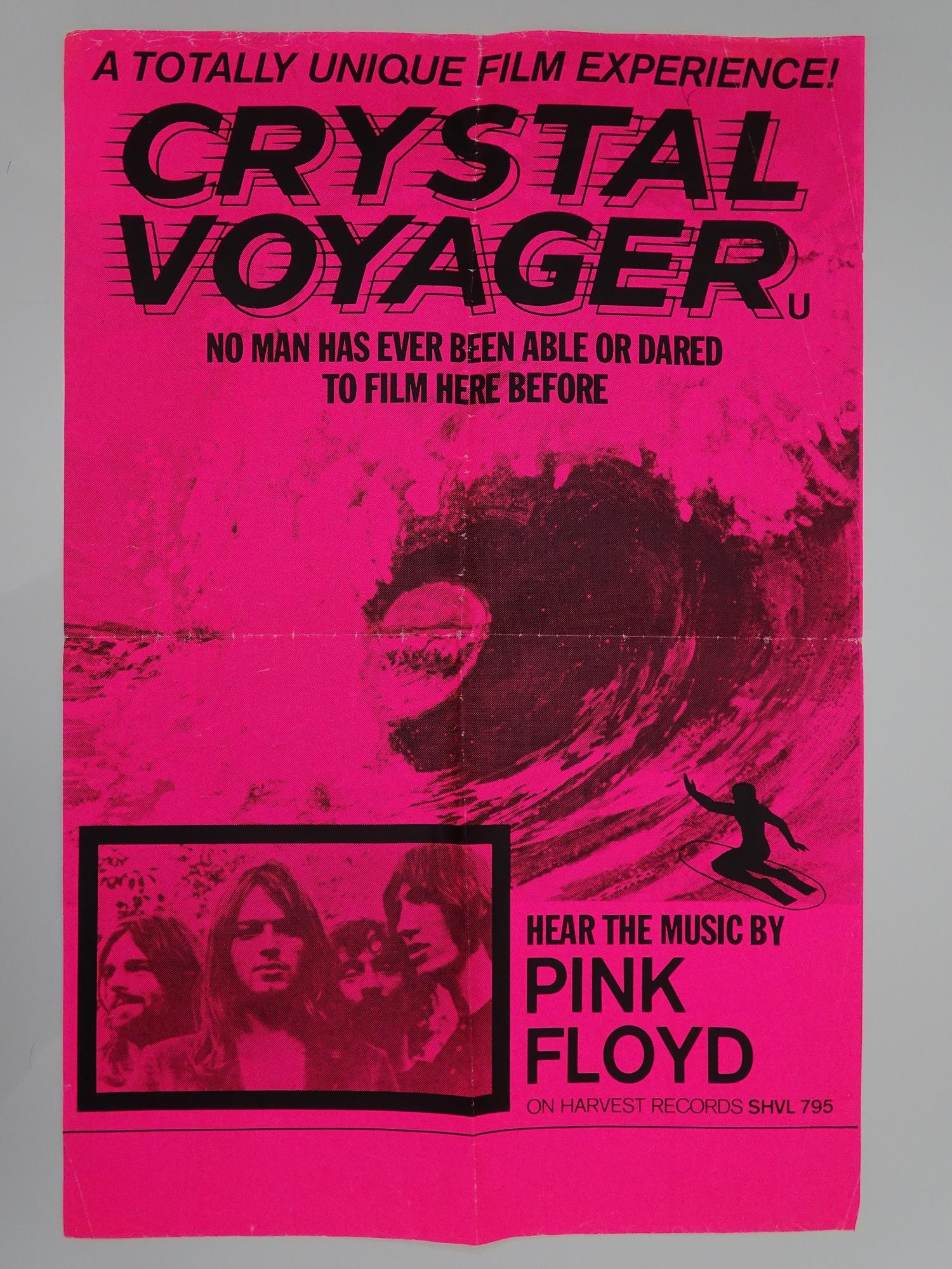 CRYSTAL VOYAGER' (1973) music by PINK FLOYD - British Double Crown (20" x 30" - 51 x 76 cm) -