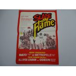 SLADE IN FLAME (1975) - UK Window Card (14" x 22") - Drama featuring the four members of the Rock