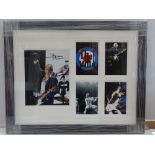 THE WHO: PETE TOWNSHEND - Framed and Glazed photographs and autograph - independently