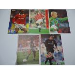 AUTOGRAPHS: 1990S/2000S FOOTBALLERS - MANCHESTER UNITED FOOTBALL CLUB: A selection of 5