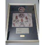 AUTOGRAPHS: ASTRONAUTS - APOLLO 15 - Framed and Glazed