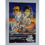 THE LONG GOOD FRIDAY (1981) - One Sheet - Artwork by RON FENTON - condition issues