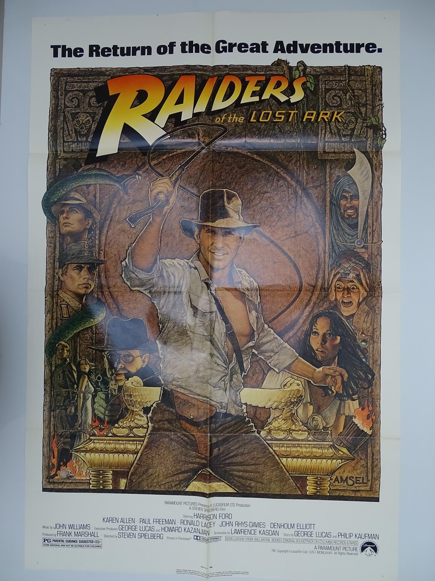 INDIANA JONES AND THE RAIDERS OF THE LOST ARK (1981) - 1982 re-release - Classic STEVEN SPIELBERG