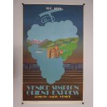 TRAVEL ADVERTISING POSTER: VENICE-SIMPLON / ORIENT EXPRESS 'THE ALPS' - Original 1981 Advertising