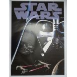 STAR WARS: Commercial Poster - Featuring Image of Darth Vader - Produced by GB posters in 1998 - 25"