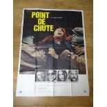 POINT DE CHUTE (1970)(FALLING POINT) - Johnny HALLYDAY - French 'Grande' Affiche movie poster 46"