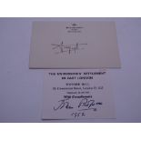 AUTOGRAPHS: A piece of headed paper from Inveraray Castle signed by MARGARET (DUCHESS OF ARGYLL)