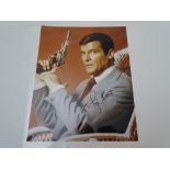 AUTOGRAPHS: ROGER MOORE: - Signed photograph - has been independently verified and comes with an