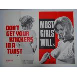 Selection of UK Quad Film Posters: DON'T GET YOUR KNICKERS IN A TWIST / MOST GIRLS WILL; GOODBYE