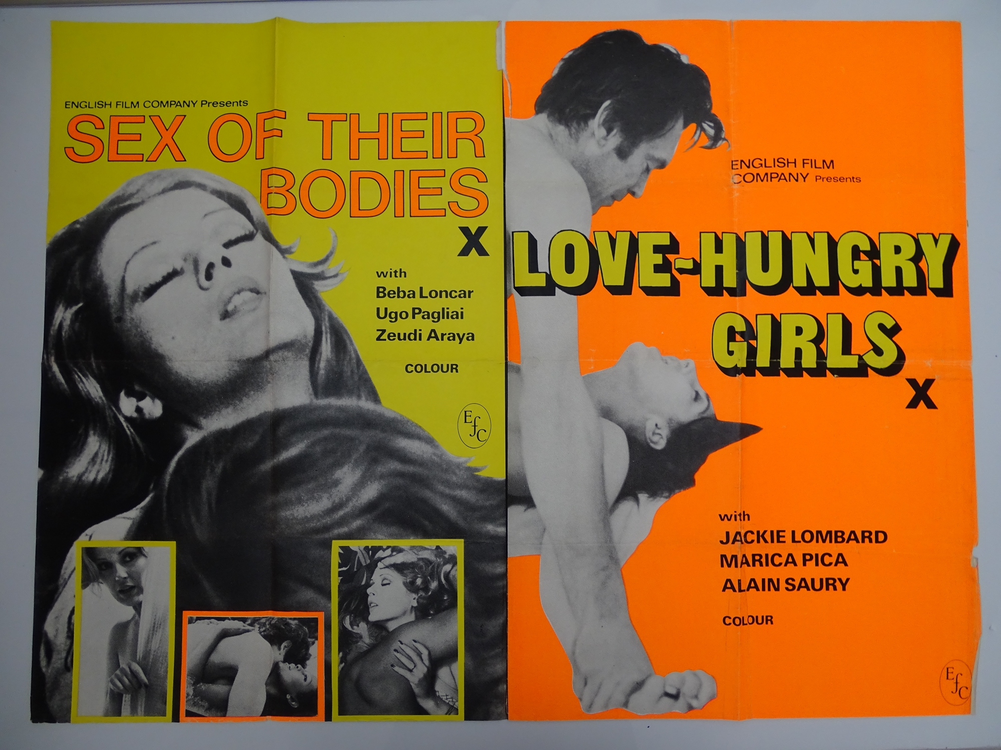 Selection of UK Quad Film Posters: SEX OF THEIR BODIES / LOVE HUNGRY GIRLS; HELGA - Educational / - Image 6 of 9