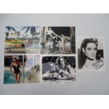 JAMES BOND: AUTOGRAPHS: THUNDERBALL 'girls' - MARTINE BESWICK; CLAUDINE AUGER (X 2); LUCIANA PALUZZI