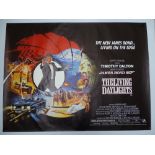 JAMES BOND: THE LIVING DAYLIGHTS (1987) - UK Quad Film Poster - Featuring Brian Bysouth artwork: The