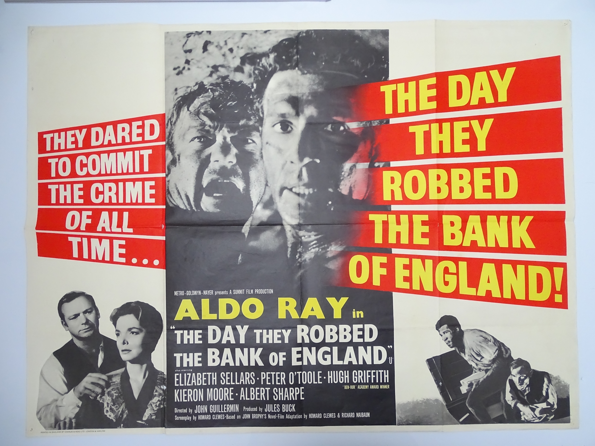 Group of 1950s UK Quad Film Posters: TANK COMMANDO (1959); THE DAY THEY ROBBED THE BANK OF - Image 2 of 4