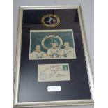 AUTOGRAPHS: ASTRONAUTS - APOLLO 14 - Framed and Glazed