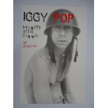 IGGY POP: Promotional Poster for 'NAUGHTY LITTLE DOGGIE' 12th album by IGGY POP - Photography by