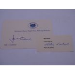 AUTOGRAPHS: POLITICAL: JACK MCCONNELL (First Minister for Scotland 2001 - 2007) signed compliment