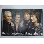 Group of five music posters to include: ROLLING STONES 'A BIGGER BANG'; IRON MAIDEN 'ROCK IN RIO';