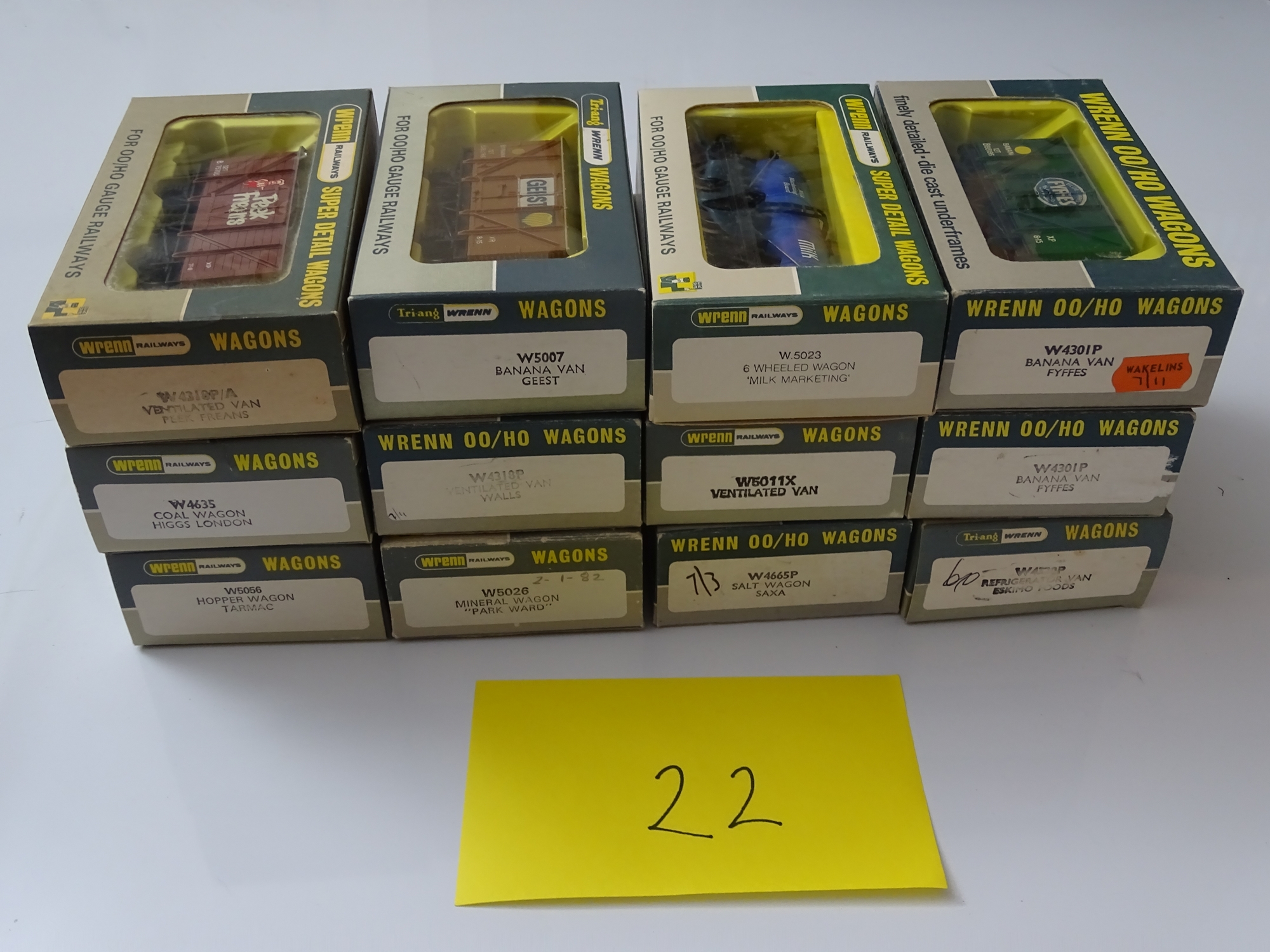 OO GAUGE MODEL RAILWAYS: A mixed group of WRENN wagons as lotted - VG/E in G/VG boxes (12) #22 - Bild 2 aus 2