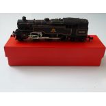 OO GAUGE MODEL RAILWAYS: A HORNBY DUBLO 2-rail Class 4MT steam tank locomotive in BR black livery