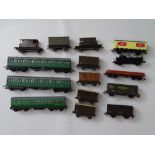 OO GAUGE MODEL RAILWAYS: A group of mixed rolling stock by HORNBY DUBLO, TRI-ANG and HORNBY ACHO -