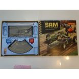 VINTAGE TOYS: A SCALE RACEWAY MODELS (SRM) 1:40 racing set - racetrack complete, but cars are