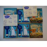 VINTAGE TOYS: A group of three Sailor Buoy! Table top yachting sets by TRI-ANG - all complete but